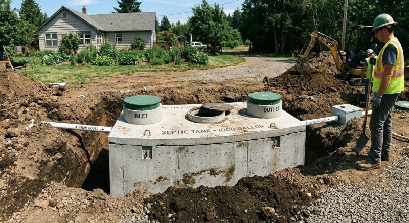 Sewage Tank Installation in Columbus, OH